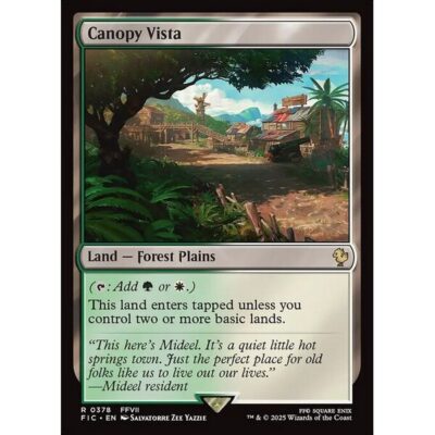 Final Fantasy Commander - 378 - Canopy Vista - Rare - C - Non-foil (Front)