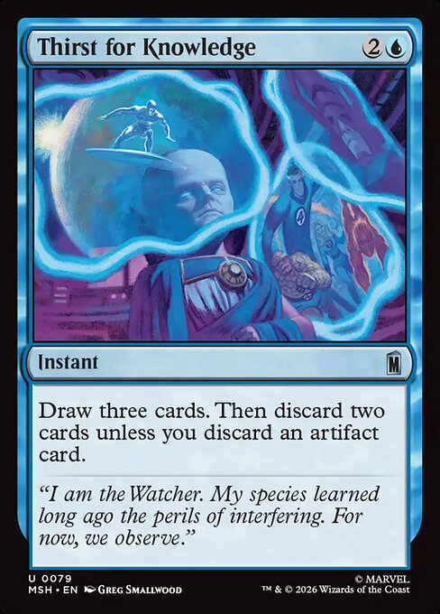 Marvel Super Heroes - 79 - Thirst for Knowledge - Uncommon - U - Foil (Front)