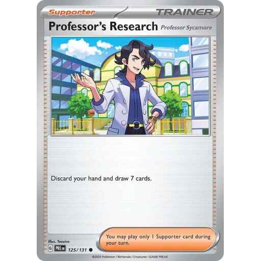 SV: Prismatic Evolutions - 125/131 - Professor's Research [Professor Sycamore]