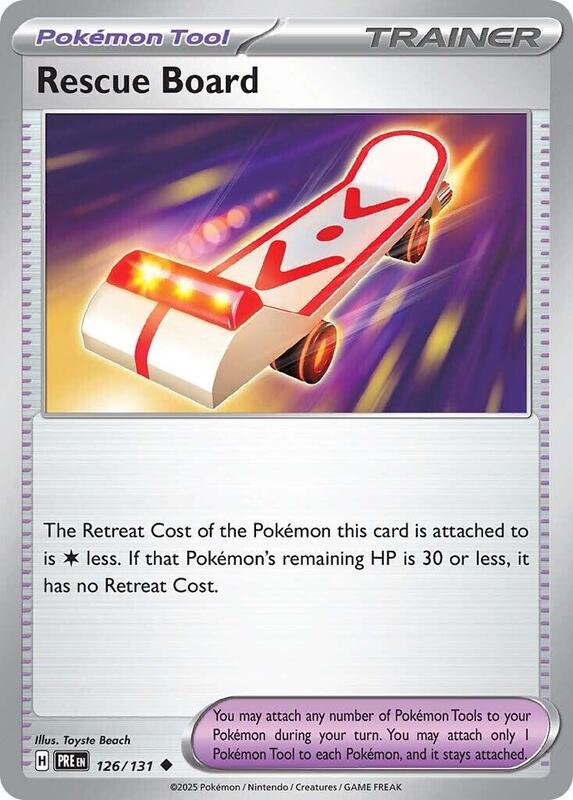 SV: Prismatic Evolutions - 126/131 - Rescue Board