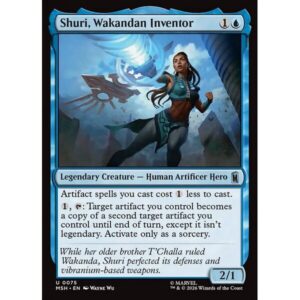 Marvel Super Heroes - 75 - Shuri, Wakandan Inventor - Uncommon - U - Non-foil (Front)