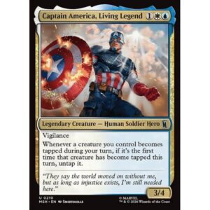 Marvel Super Heroes - 210 - Captain America, Living Legend - Uncommon - WU - Non-foil (Front)