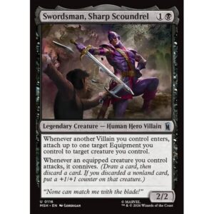 Marvel Super Heroes - 116 - Swordsman, Sharp Scoundrel - Uncommon - B - Non-foil (Front)