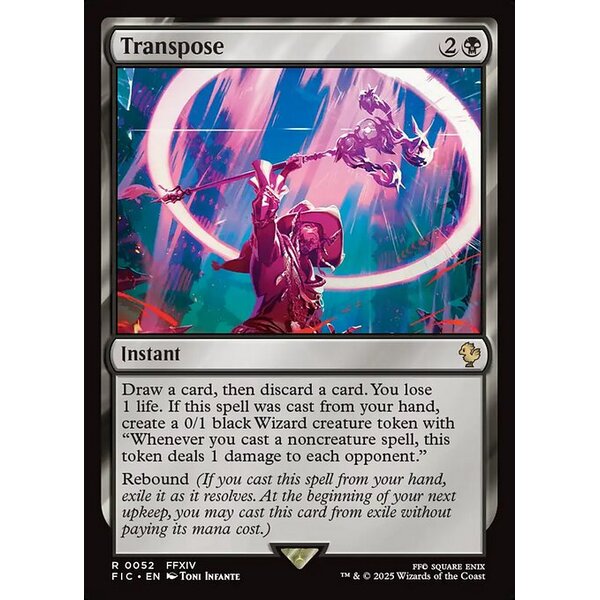 Final Fantasy Commander - 52 - Transpose - Rare - B - Non-foil (Front)