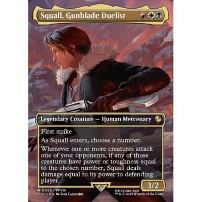 Final Fantasy Commander - 453 - Squall, Gunblade Duelist - Rare - Multi - Foil (Front)