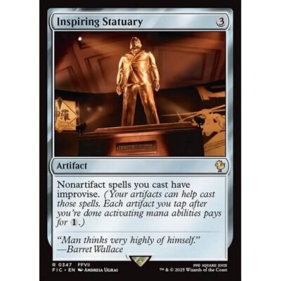 Final Fantasy Commander - 347 - Inspiring Statuary - Rare - C - Non-foil (Front)