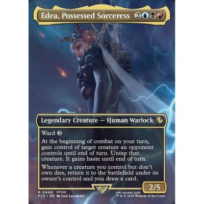 Final Fantasy Commander - 448 - Edea, Possessed Sorceress - Rare - Multi - Foil (Front)