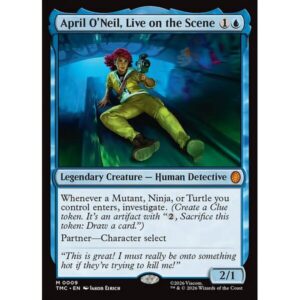 Teenage Mutant Ninja Turtles Eternal - 9 - April O'Neil, Live on the Scene - Mythic - U - Non-foil (Front)