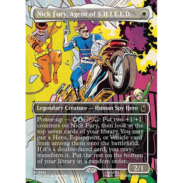 Marvel Super Heroes - 314 - Nick Fury, Agent of S.H.I.E.L.D. - Rare - W - Non-foil (Front)