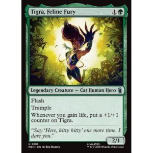 Marvel Super Heroes - 191 - Tigra, Feline Fury - Uncommon - G - Non-foil (Front)