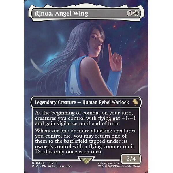 Final Fantasy Commander - 450 - Rinoa, Angel Wing - Rare - W - Foil (Front)
