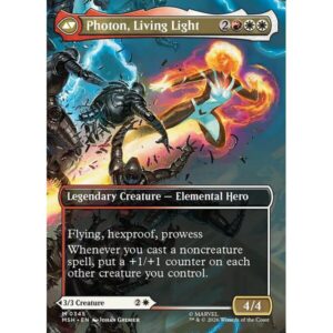 Marvel Super Heroes - 345 - Monica Rambeau // Photon, Living Light - Mythic - C - Foil (Back)