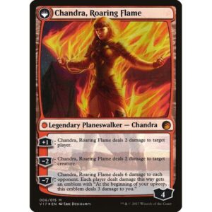 From the Vault: Transform - 6 - Chandra, Fire of Kaladesh // Chandra, Roaring Flame - Mythic - C - Foil (Back)