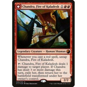 From the Vault: Transform - 6 - Chandra, Fire of Kaladesh // Chandra, Roaring Flame - Mythic - C - Foil (Front)