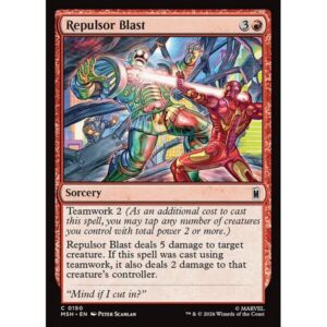 Marvel Super Heroes - 150 - Repulsor Blast - Common - R - Non-foil (Front)