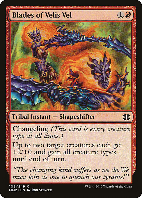 Modern Masters 2015 - 105 - Blades of Velis Vel - Common - R - Foil (Front)