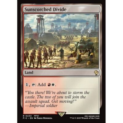 Final Fantasy Commander - 433 - Sunscorched Divide - Rare - C - Non-foil (Front)