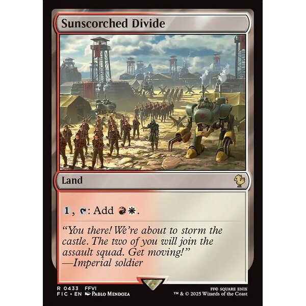 Final Fantasy Commander - 433 - Sunscorched Divide - Rare - C - Non-foil (Front)