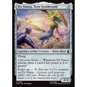 Marvel Super Heroes - 256 - Viv Vision, Teen Synthezoid - Uncommon - C - Non-foil (Front)