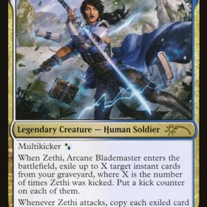 Universes Within - 17 - Zethi, Arcane Blademaster - Rare - WU - Non-foil (Front)