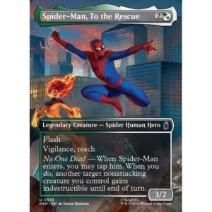 Marvel Super Heroes - 335 - Spider-Man, To the Rescue - Uncommon - WG - Foil (Front)