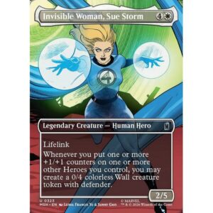 Marvel Super Heroes - 323 - Invisible Woman, Sue Storm - Uncommon - W - Foil (Front)