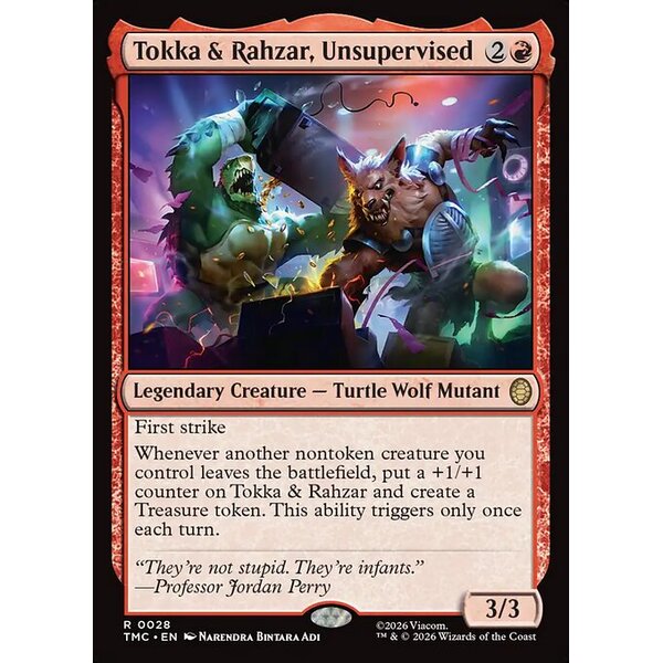 Teenage Mutant Ninja Turtles Eternal - 28 - Tokka & Rahzar, Unsupervised - Rare - R - Non-foil (Front)