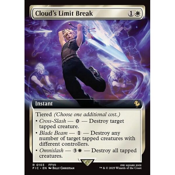 Final Fantasy Commander - 103 - Cloud's Limit Break - Rare - W - Non-foil (Front)