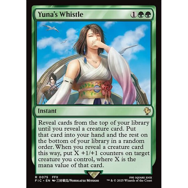 Final Fantasy Commander - 75 - Yuna's Whistle - Rare - G - Non-foil (Front)