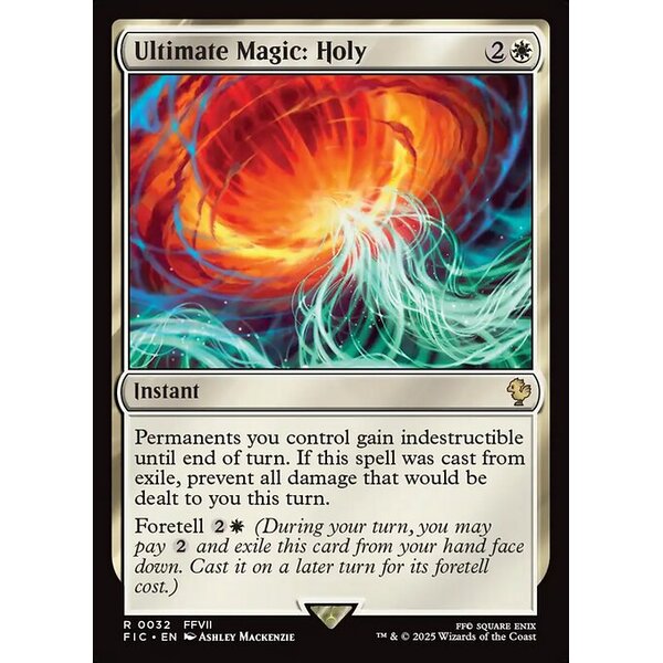 Final Fantasy Commander - 32 - Ultimate Magic: Holy - Rare - W - Non-foil (Front)