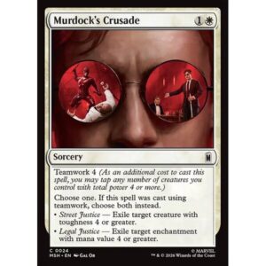 Marvel Super Heroes - 24 - Murdock's Crusade - Common - W - Non-foil (Front)
