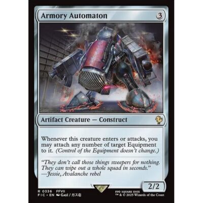Final Fantasy Commander - 336 - Armory Automaton - Rare - C - Non-foil (Front)