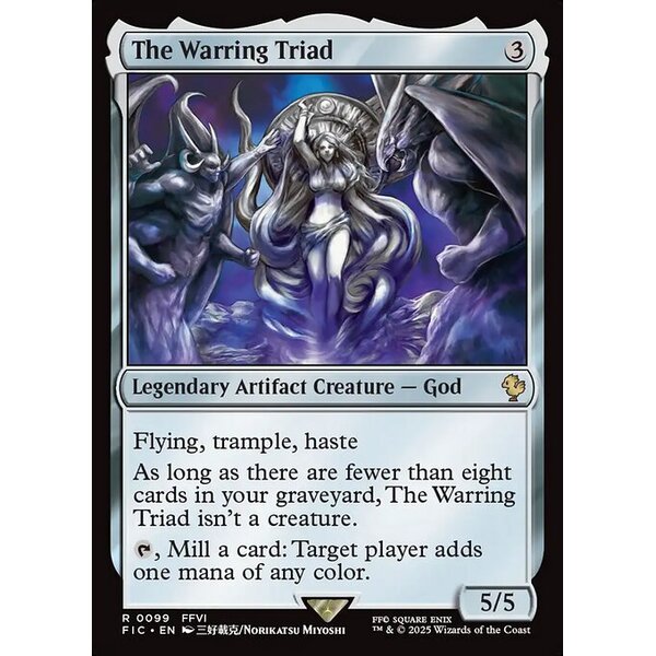 Final Fantasy Commander - 99 - The Warring Triad - Rare - C - Non-foil (Front)