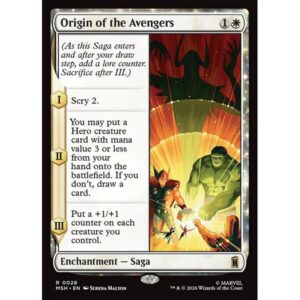 Marvel Super Heroes - 28 - Origin of the Avengers - Rare - W - Non-foil (Front)
