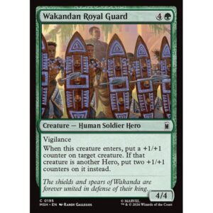 Marvel Super Heroes - 195 - Wakandan Royal Guard - Common - G - Non-foil (Front)