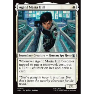 Marvel Super Heroes - 2 - Agent Maria Hill - Uncommon - W - Non-foil (Front)