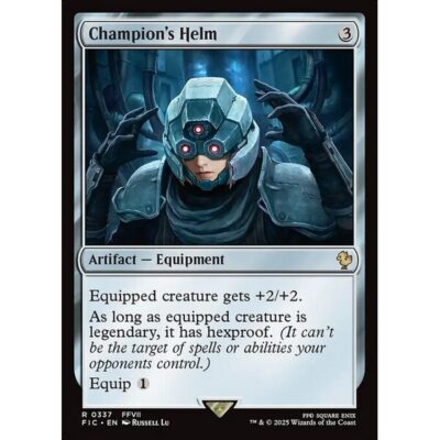 Final Fantasy Commander - 337 - Champion's Helm - Rare - C - Non-foil (Front)