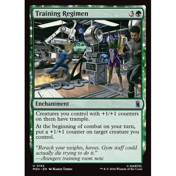 Marvel Super Heroes - 192 - Training Regimen - Uncommon - G - Non-foil (Front)