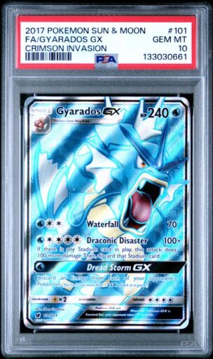 PSA 10 Gem Mint - 2017 Pokemon Crimson Invasion Gyarados GX #101