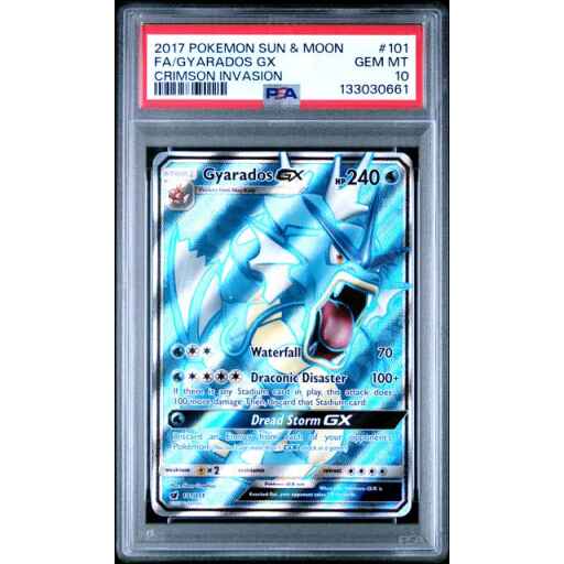 PSA 10 Gem Mint - 2017 Pokemon Crimson Invasion Gyarados GX #101