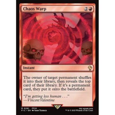 Final Fantasy Commander - 291 - Chaos Warp - Rare - R - Non-foil (Front)