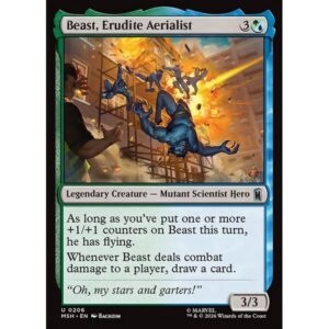 Marvel Super Heroes - 206 - Beast, Erudite Aerialist - Uncommon - UG - Non-foil (Front)