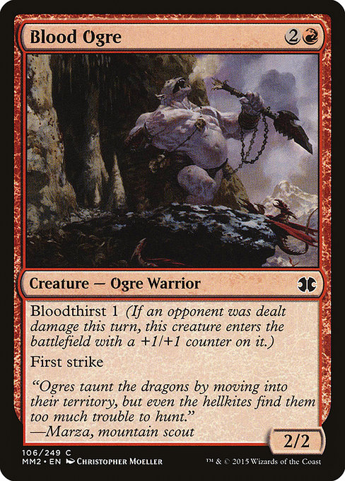 Modern Masters 2015 - 106 - Blood Ogre - Common - R - Foil (Front)