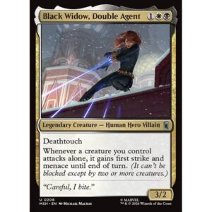 Marvel Super Heroes - 208 - Black Widow, Double Agent - Uncommon - WB - Foil (Front)
