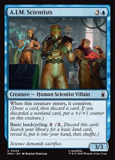 Marvel Super Heroes - 44 - A.I.M. Scientists - Common - U - Foil (Front)