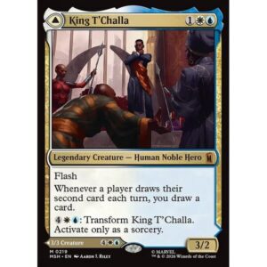 Marvel Super Heroes - 219 - King T'Challa // Black Panther, Hope Enduring - Mythic - C - Non-foil (Front)