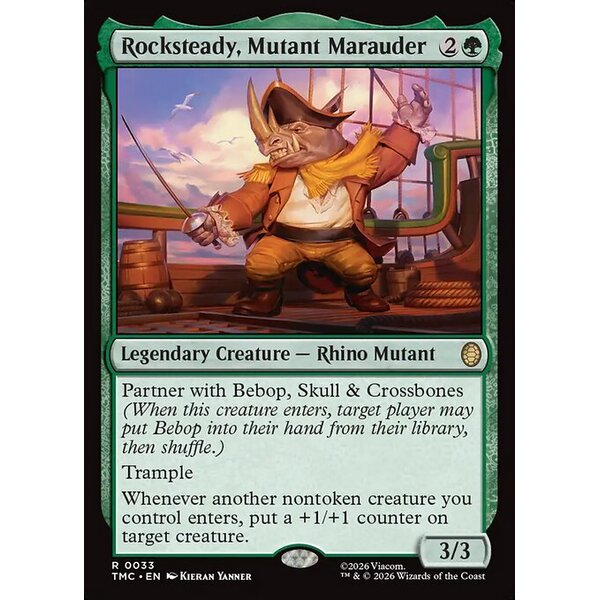 Teenage Mutant Ninja Turtles Eternal - 33 - Rocksteady, Mutant Marauder - Rare - G - Non-foil (Front)