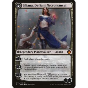 From the Vault: Transform - 14 - Liliana, Heretical Healer // Liliana, Defiant Necromancer - Mythic - C - Foil (Back)