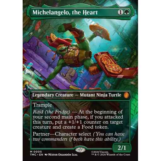 Teenage Mutant Ninja Turtles Eternal - 5 - Michelangelo, the Heart - Mythic - G - Foil (Front)