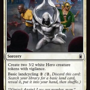 Marvel Super Heroes - 7 - Borough Backup - Common - W - Foil (Front)